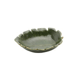 Folha Decorativa De Cerâmica Banana Leaf Verde 16 cm - Ela Decora